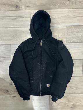 Carhartt Men's J140 Loose Fit Firm Duck Flannel-Lined Active Jacket